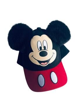 Kid's Disney Mickey Mouse Ears Baseball Cap Red Toddler Disney World
